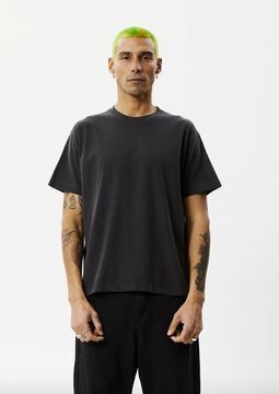 Afends Genesis Recycled Boxy Fit Tee - Stone Black