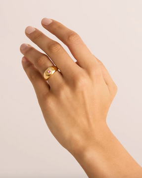 By Charlotte Connect With Your Heart Ring - 18k Gold Vermeil