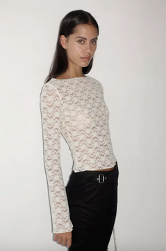 Ownley Maggie Lace Top - Ivory Lace