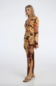 Isabelle Quinn Rosemary Maxi Skirt - Maple Floral