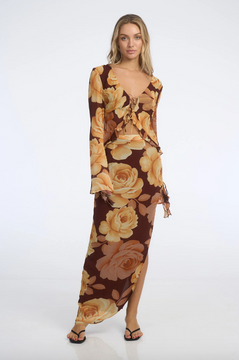 Isabelle Quinn Rosemary Maxi Skirt - Maple Floral