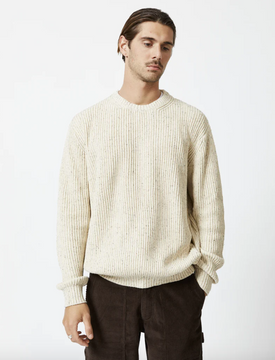 Mr Simple Fisher Knit - Oatmeal