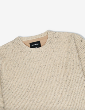 Mr Simple Fisher Knit - Oatmeal