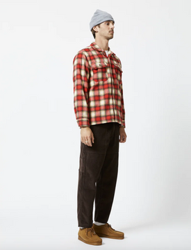 Mr Simple Nomad LS Flannel - Red/Natural