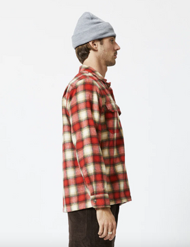 Mr Simple Nomad LS Flannel - Red/Natural