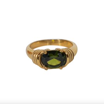 EMTE Bella Ring - Emerald Stone