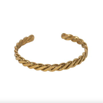 EMTE Thick Weave Cuff - Gold