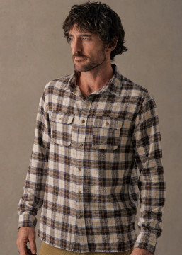 Mctavish Featherweight Flannel - Smoke Blue