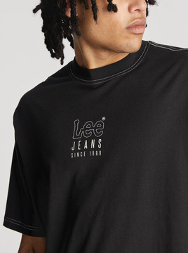 Lee Twitch Baggy Tee - Black Contrast