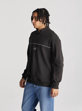 Lee Pipeline Half Zip - Black Contrast