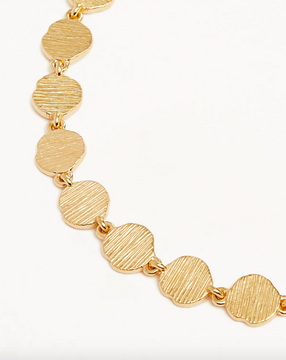 By Charlotte Woven Light Coin Bracelet - 18k Gold Vermeil