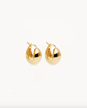 By Charlotte Sunkissed Small Hoops - 18k Gold Vermeil