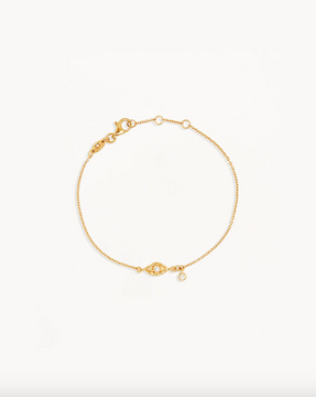 By Charlotte I Am Protected Bracelet -  18k Gold Vermeil