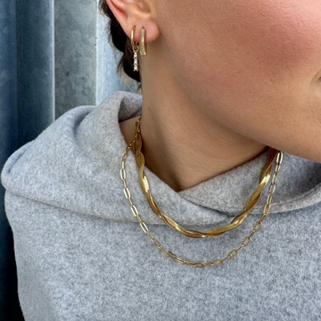 Ever Urban Flow Necklace - Gold