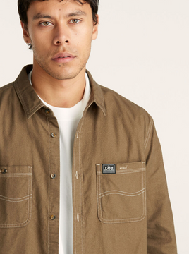 Lee Worker LS Shirt - Brushed Brown