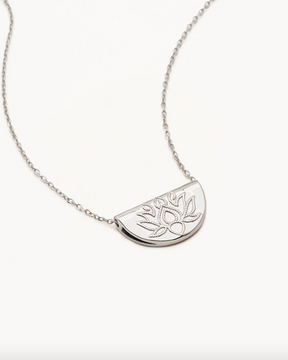 By Charlotte Lotus Short Necklace - Sterling Silver