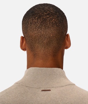 Industrie Lakewood Zip Neck Knit - Wheat M