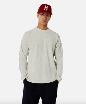 Industrie Eastport Waffle LS Tee - Oat Marle