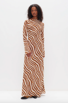 Ownley Valentina Dress - Tie Dye Stripe