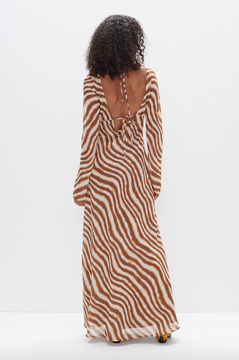 Ownley Valentina Dress - Tie Dye Stripe