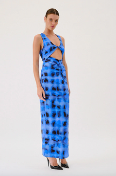 Suboo Shibori Sleeveless Twist Maxi - Shibori Print