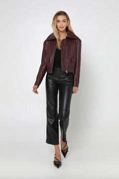 Madison Tony Cropped Jacket - Plum