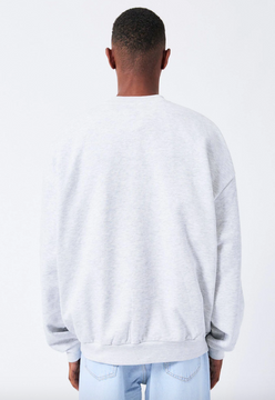 Dr Denim Kenan Sweatshirt - Light Grey Melange Around