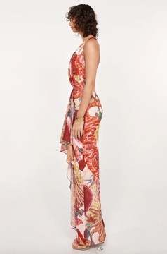 She is OLLÁ Amadi Midi Dress - Victor Print