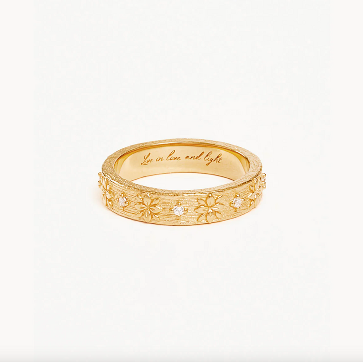 By Charlotte Live In Grace Ring - Gold Vermil