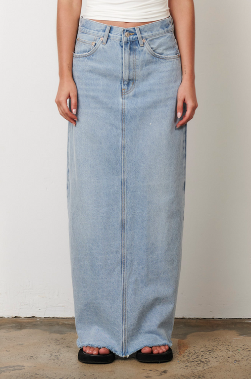 Bayse Hudson Maxi Skirt - Saltwater Blue