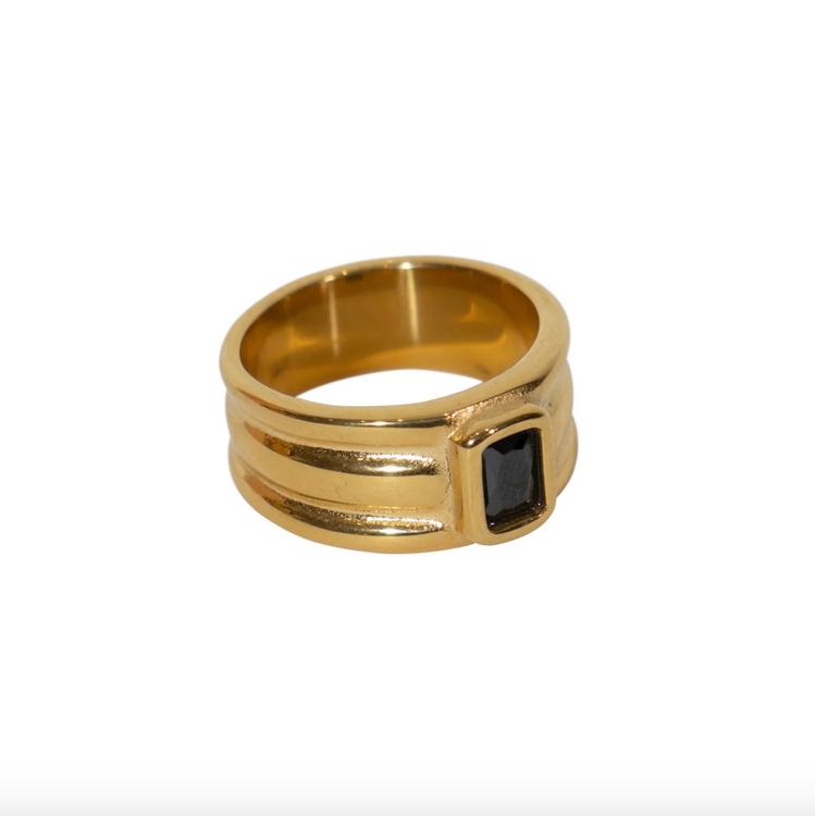 EMTE Lenny Ring - Onyx