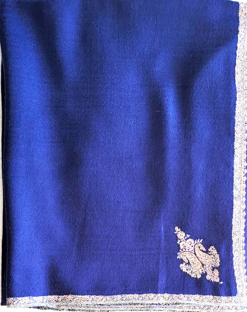 Kashmiri - Hand Embroidered Hand Woven Finest Pure Pashmina Bordered Shawls
