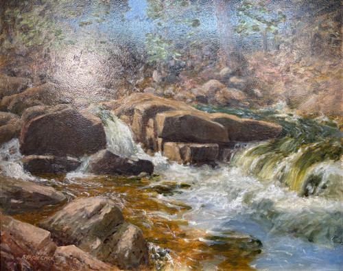 "Lower Falls" - 16" x 20" Oil on Masonite
