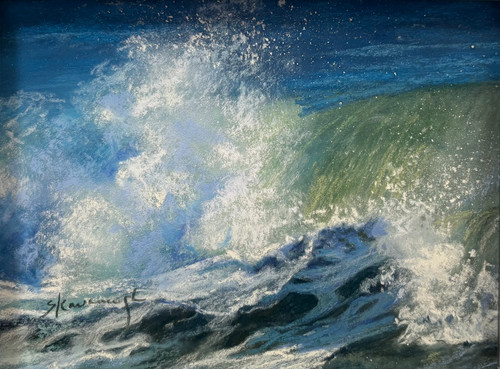 "Dancing Water #11" - 8" x 6" Pastel on Paper