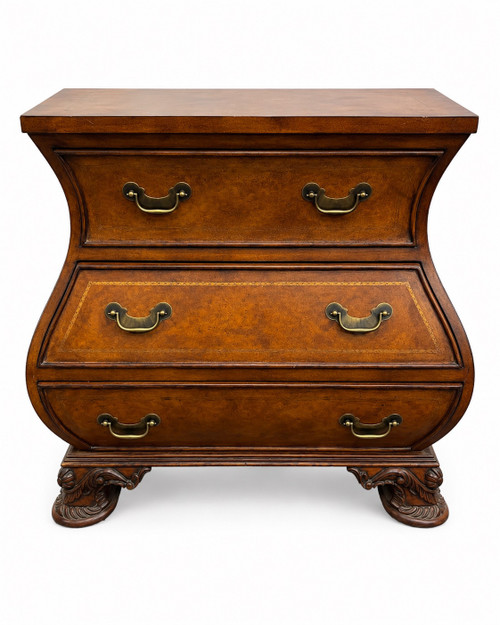 Curved Sided Chest / Bureau with 3 drawers