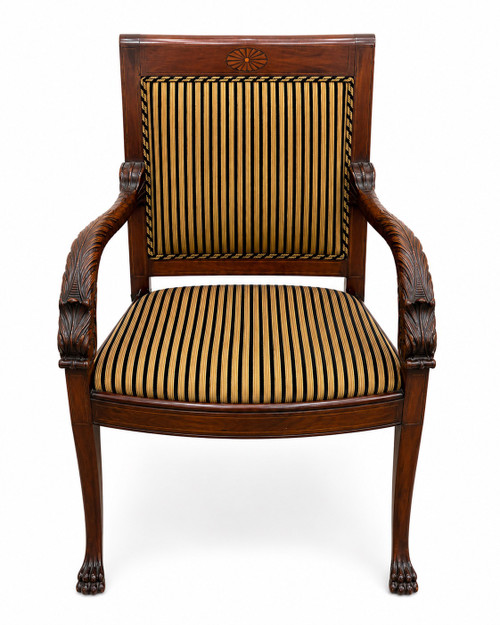 Theodore Alexander "Althorp Victory" Regency Style Mahogany Armchair
