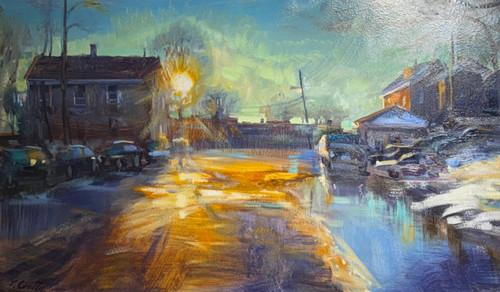 "Used Cars" - 18" x 30" Oil on Canvas