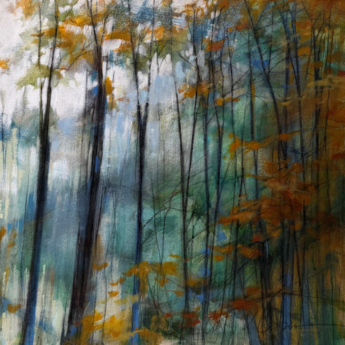 "Land Meets Water III" - 20" x 20" Oil on Canvas