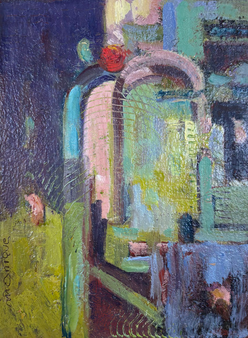 "Abstraction" - 5" x 7" Oil on Masonite Canvas SOLD