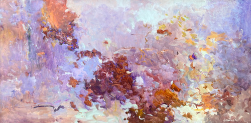 "Genesis" - 12" x 24" Oil on Copper