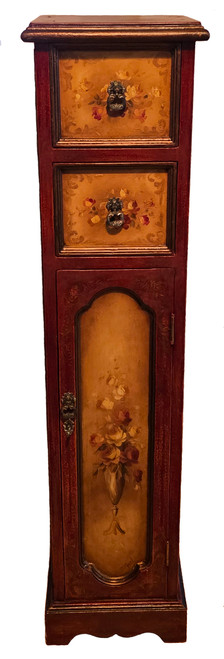 Late 20th-Century Hooker Furniture "Seven Seas" Collection Hand-Painted Cabinet