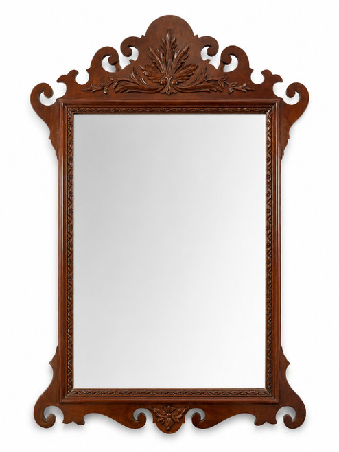 Chippendale-Style Mahogany Wall Mirror
