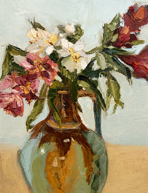 "Alstroemeria" - 12" x 9" Oil on Linen
