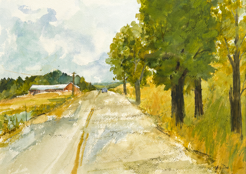 "High Summer" - 12" x 15" Watercolor