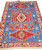 4x6.5 Hand-Knotted Kazak Rug | Vintage Vegetable Dyed Wool Tribal Pile Carpet