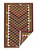 3.75x6 ft. Vintage Wool Dari Kilim Carpet #44