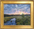 "Original 20x24 horizontal oil on canvas landscape painting titled Gathering Storm by Jeanne Pierce, depicting a winding tidal river cutting through a New England marsh under dramatic dark storm clouds."