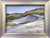 "Original 6x8 horizontal landscape pastel on paper painting titled Dune Glow by Sandra Kavanaugh, showing sun-drenched coastal sand dunes with wild beach grasses under a pale sky."