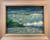 "Dancing Water #10" original 8x6 vertical seascape pastel painting by Sandra Kavanaugh showing a curling wave with a translucent green core and breaking white foam.