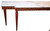 Neoclassic Style Painted Console With Carrara Marble Top And Greek Key Border